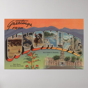 Wyoming (State Capital/Flower) Poster