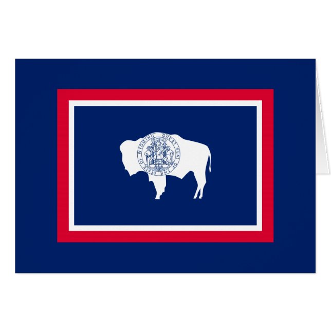 Wyoming State Flag Design (Front Horizontal)