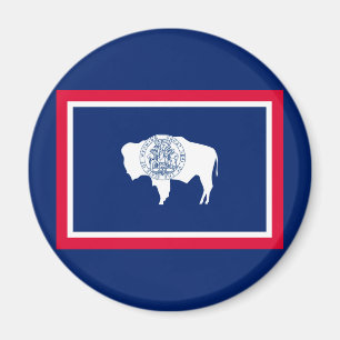 Wyoming State Flag Design Magnet