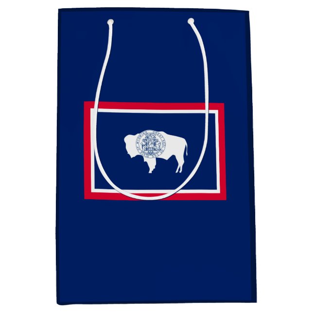 Wyoming State Flag Design Medium Gift Bag (Front)