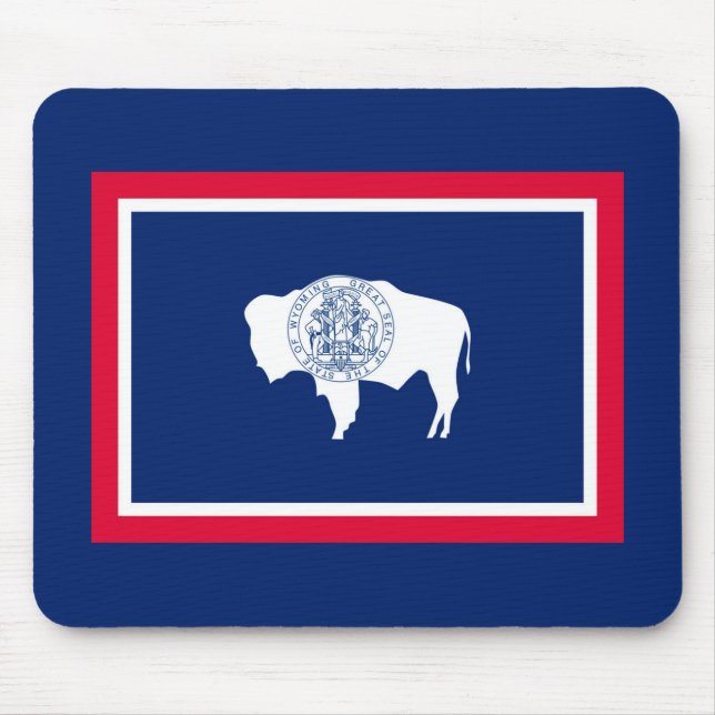 Wyoming State Flag Design Mouse Mat (Front)