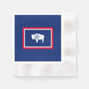 Wyoming State Flag Design Napkin