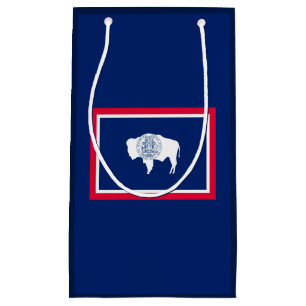 Wyoming State Flag Design Small Gift Bag