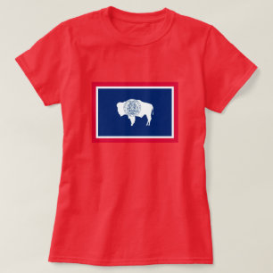 Wyoming State Flag Design T-Shirt