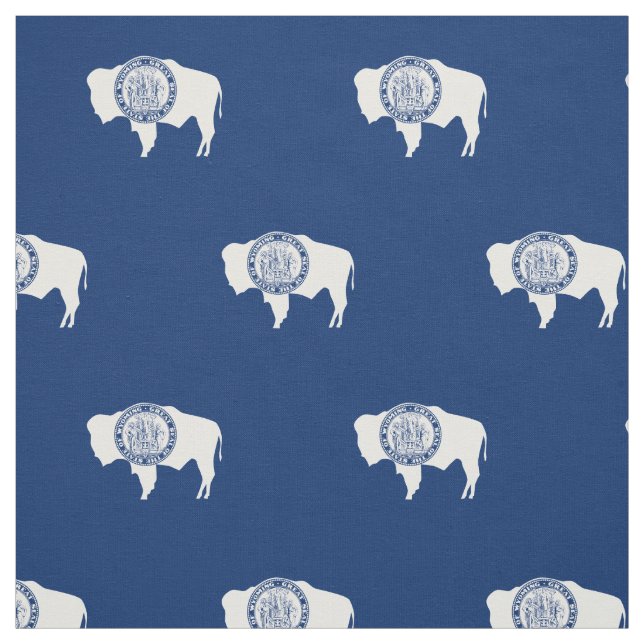 Wyoming State Flag Fabric (Swatch)