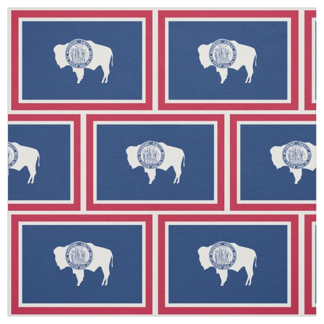 Wyoming State Flag Fabric (Swatch)