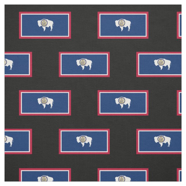 Wyoming State Flag Fabric (Swatch)