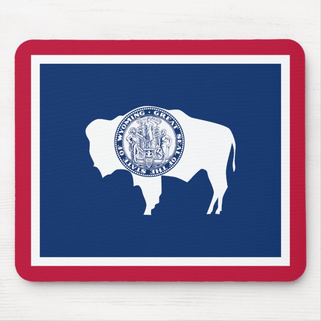 Wyoming State Flag Mouse Mat (Front)