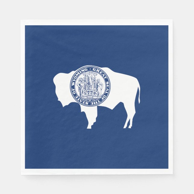 Wyoming State Flag Napkin (Front)