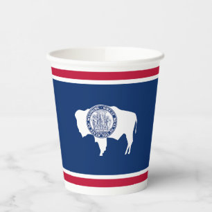 Wyoming State Flag Paper Cups
