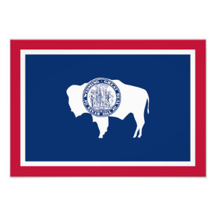 Wyoming State Flag Photo Print