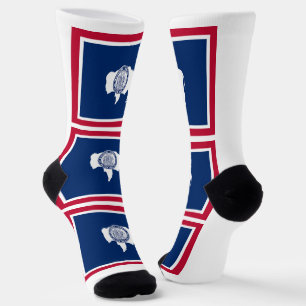 Wyoming State Flag Socks