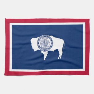 Wyoming State Flag Tea Towel