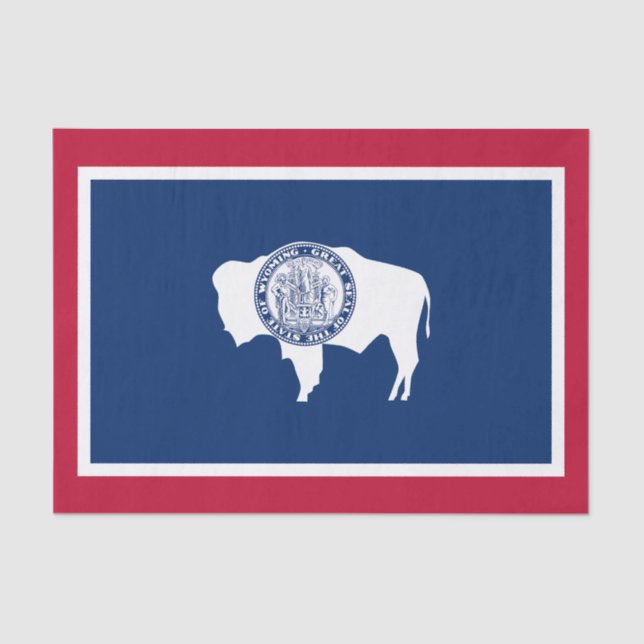 Wyoming State Flag Tissue Paper (Front)