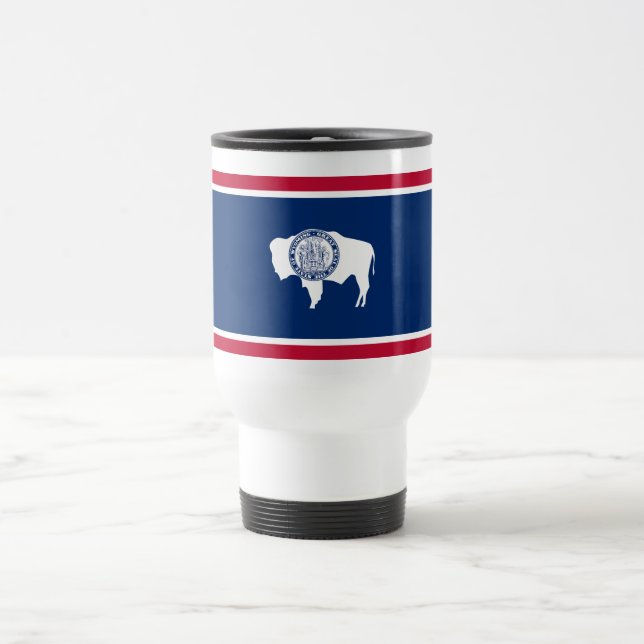 Wyoming State Flag Travel Mug (Center)