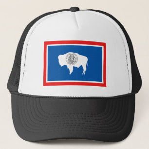 Wyoming State Flag Trucker Hat