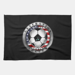 Wyoming State Generation X American Soccer Tea Towel