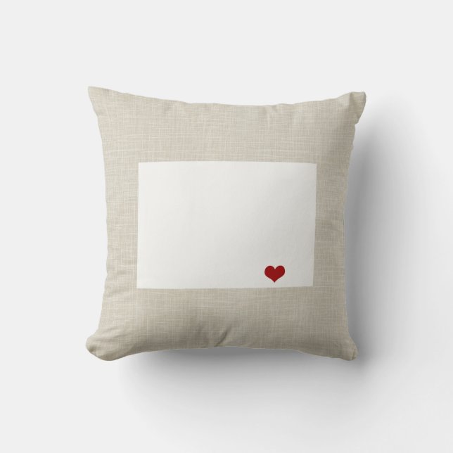 Wyoming State Pillow Personalised (Front)