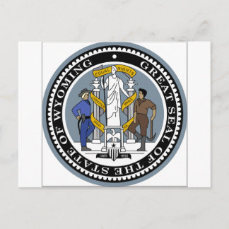 Wyoming State Seal Postcard