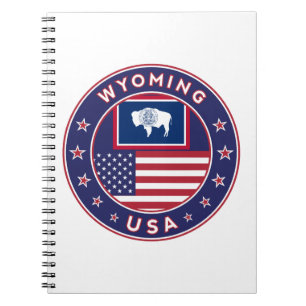 'Wyoming sticker, phone case, tote bag, clock Notebook