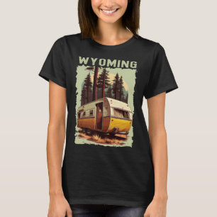 Wyoming Sunset retro 70s vintage hiking camping T-Shirt