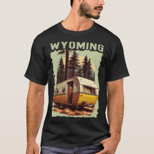 Wyoming Sunset retro 70s vintage hiking camping T-Shirt