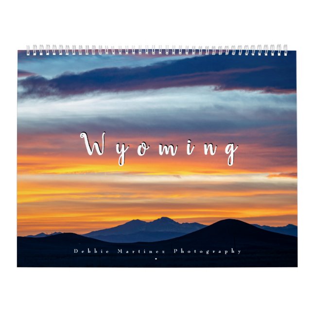 Wyoming Sunsets Calendar (Cover)