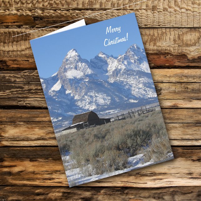 Wyoming Tetons Christmas Card (Creator Uploaded)