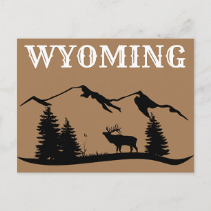 Wyoming Travel Postcard