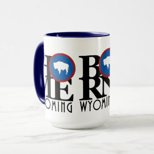 Wyoming Triple Play (Home, Born, Love) 15oz Mug