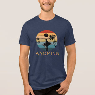 Wyoming: Tropical Oasis Tri-Blend Shirt