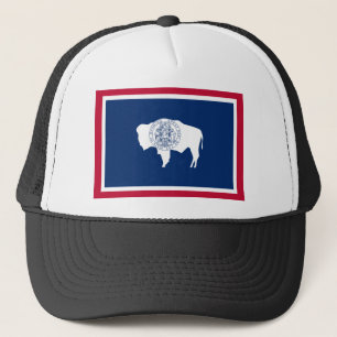 Wyoming, United States flag Trucker Hat