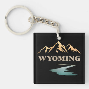 Wyoming United States of America Key Ring