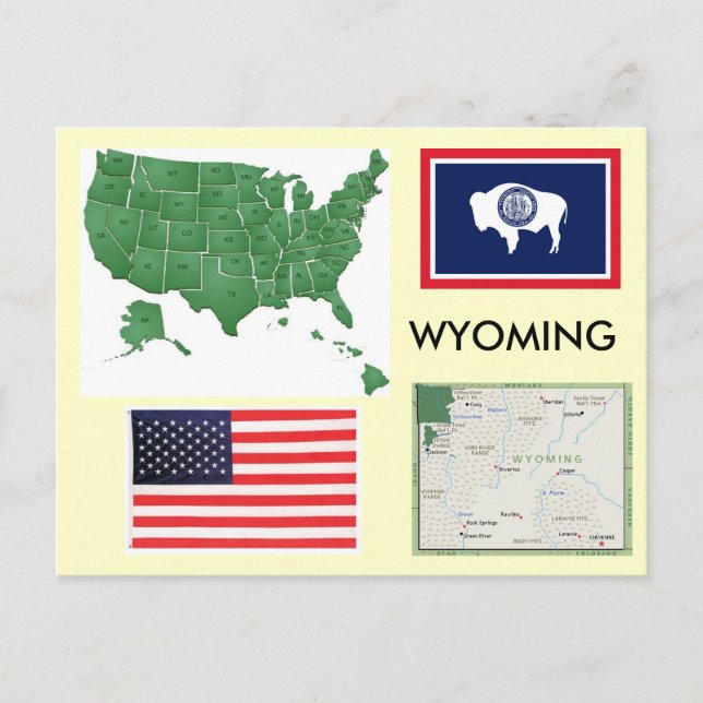 Wyoming, USA Postcard (Front)