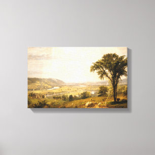 Wyoming Valley, Pennsylvania (Vintage Landscape) Canvas Print