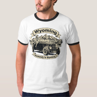 Wyoming Vintage Hot Rod Americana Men's Ringer T-S T-Shirt