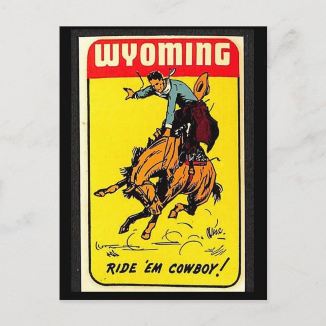 Wyoming Vintage Postcard (Front)