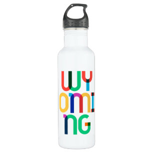 Wyoming Vintage Retro Colourful 80s Pop Art 710 Ml Water Bottle