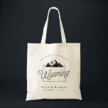Wyoming Wedding Welcome Tote Bag<br><div class="desc">This Wyoming tote is perfect for welcoming out of town guests to your wedding! Pack it with local goodies for an extra fun welcome package.</div>