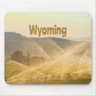 Wyoming Wild West Farm Land Ranch Mouse Mat