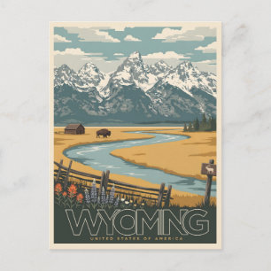 Wyoming Wilderness Postcard