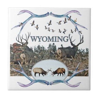 WYOMING wildlife Tile