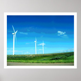 Wyoming Wind Turbines II Print
