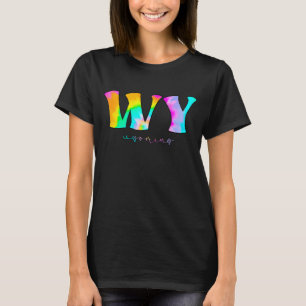 Wyoming Wy Tie Dye T-Shirt