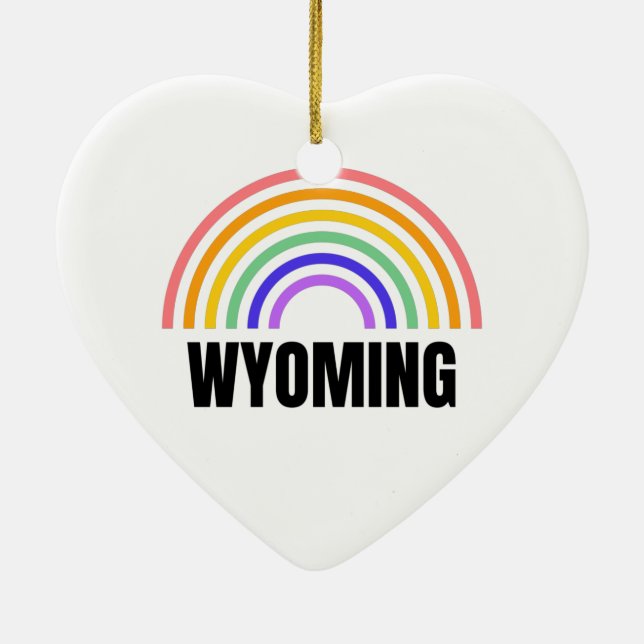 Wyoming - Yellowstone - National Park Ceramic Tree Decoration (Back)