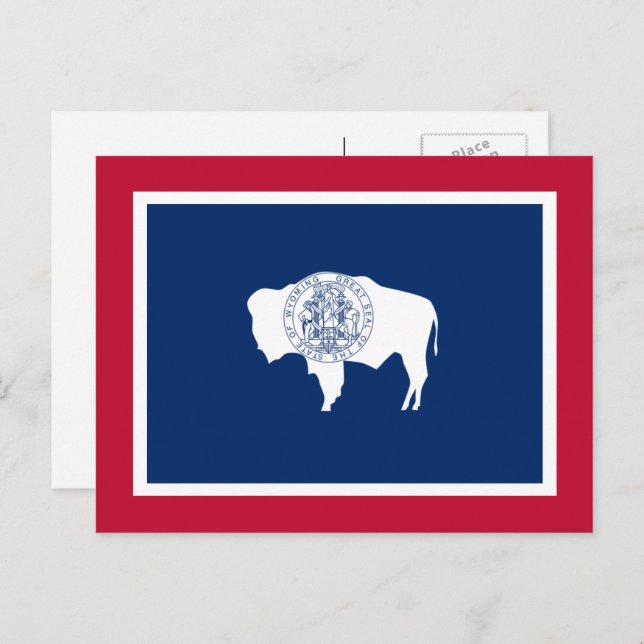Wyomingite Flag, Flag of Wyoming Postcard (Front/Back)