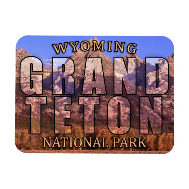 Wyoming's Grand Teton National Park Magnet (Horizontal)