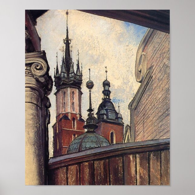 Wyspianski, The Towers of St Mary's Church, 1905 Poster (Front)