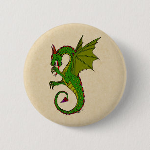 Wyvern 6 Cm Round Badge