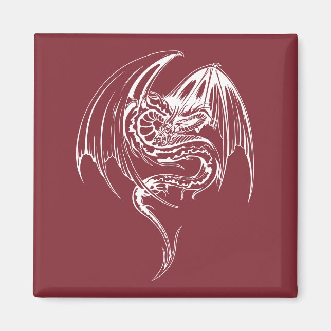 Wyvern Dragon Are Fantasy Mythical Creatures Magne Magnet (Front)